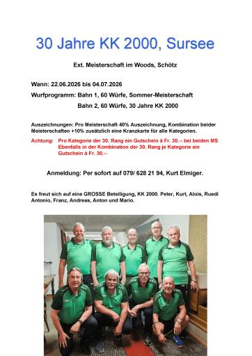 Jubiläums-MS KK 2000 (22.06. - 04.07.2026) - revidiert