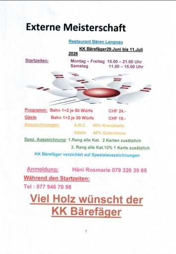 Ext. MS Bärefäger (29.06. - 11.07.2026)
